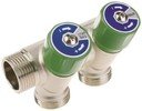Elsen EMW02.02 Коллекторный модуль (1" НР/ВР, 2 x 3/4" ЕК, латунь)