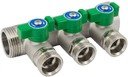 Elsen EMW04.03 Коллекторный модуль (1" НР/ВР, 3 x 3/4" ЕК, латунь)
