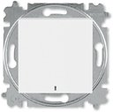 ABB Levit 2CHH599147A6001 Выключатель кнопочный (подсветка, 10 А, под рамку, скрытая установка, белый/ледяной)