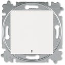 ABB Levit 2CHH599147A6068 Выключатель кнопочный (подсветка, 10 А, под рамку, скрытая установка, жемчуг/ледяной)