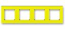 ABB Levit 2CHH015040A6064 Рамка 4-постовая (желтый/дымчатый чёрный)