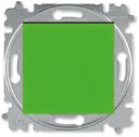 ABB Levit 2CHH590145A6067 Выключатель одноклавишный (10 А, под рамку, скрытая установка, зеленый/дымчатый черный)
