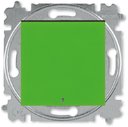 ABB Levit 2CHH590146A6067 Выключатель одноклавишный (подсветка, 10 А, под рамку, скрытая установка, зеленый/дымчатый черный)
