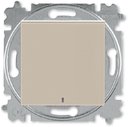 ABB Levit 2CHH590146A6018 Выключатель одноклавишный (подсветка, 10 А, под рамку, скрытая установка, кофе макиато/белый)