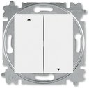 ABB Levit 2CHH598945A6003 Выключатель жалюзи (10 А, с фиксацией, под рамку, скрытая установка, белый/белый)
