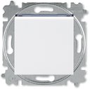 ABB Levit 2CHH598645A6062 Переключатель кнопочный (10 А, под рамку, скрытая установка, белый/дымчатый черный)
