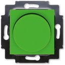 ABB Levit 2CHH942247A6067 Светорегулятор поворотно-нажимной (60-600 Вт, под рамку, скрытая установка, зеленый/дымчатый черный)