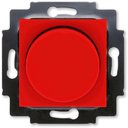 ABB Levit 2CHH942247A6065 Светорегулятор поворотно-нажимной (60-600 Вт, под рамку, скрытая установка, красный/дымчатый черный)
