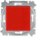 ABB Levit 2CHH598645A6065 Переключатель кнопочный (10 А, под рамку, скрытая установка, красный/дымчатый черный)