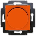 ABB Levit 2CHH942247A6066 Светорегулятор поворотно-нажимной (60-600 Вт, под рамку, скрытая установка, оранжевый/дымчатый черный)