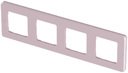Legrand Inspiria 673964 рамка декоративная универсальная, 4 поста, для горизонтальной или вертикальной установки, цвет "Розовый"