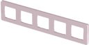 Legrand Inspiria 673974 рамка декоративная универсальная, 5 постов, для горизонтальной или вертикальной установки, цвет "Розовый"